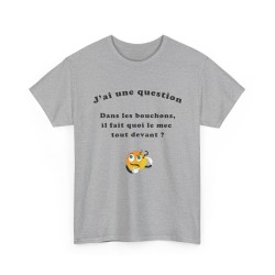 T-shirt Dans les bouchons gris