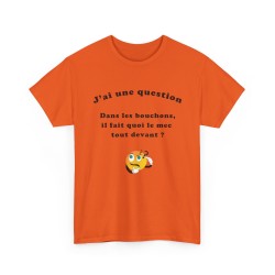 T-shirt Dans les bouchons orange