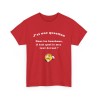 T-shirt Dans les bouchons rouge