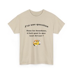 T-shirt Dans les bouchons sable