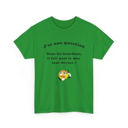 T-shirt Dans les bouchons vert