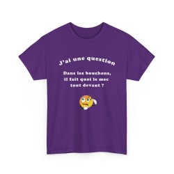 T-shirt Dans les bouchons violet