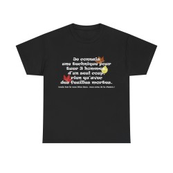 Tshirt je connais une technique noir