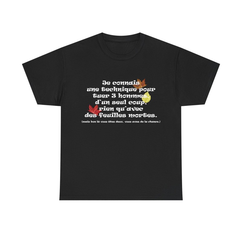 Tshirt je connais une technique noir