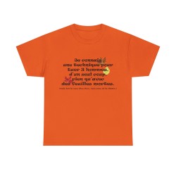 Tshirt je connais une technique orange
