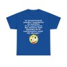 Tshirt le gouvernement annonce bleu royal