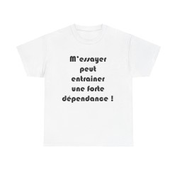 Tshirt m'essayer peut entrainer blanc