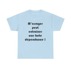 Tshirt m'essayer peut entrainer bleu