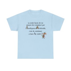 Tshirt unisexe la seule façon bleu