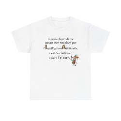 Tshirt unisexe la seule façon blanc