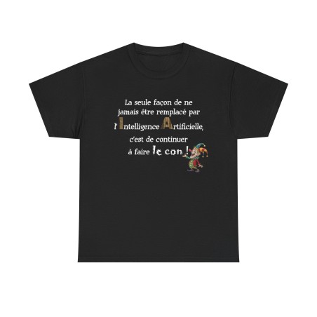 Tshirt unisexe la seule façon noir
