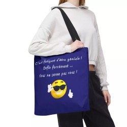 Tote bag Géniale Bleu foncé