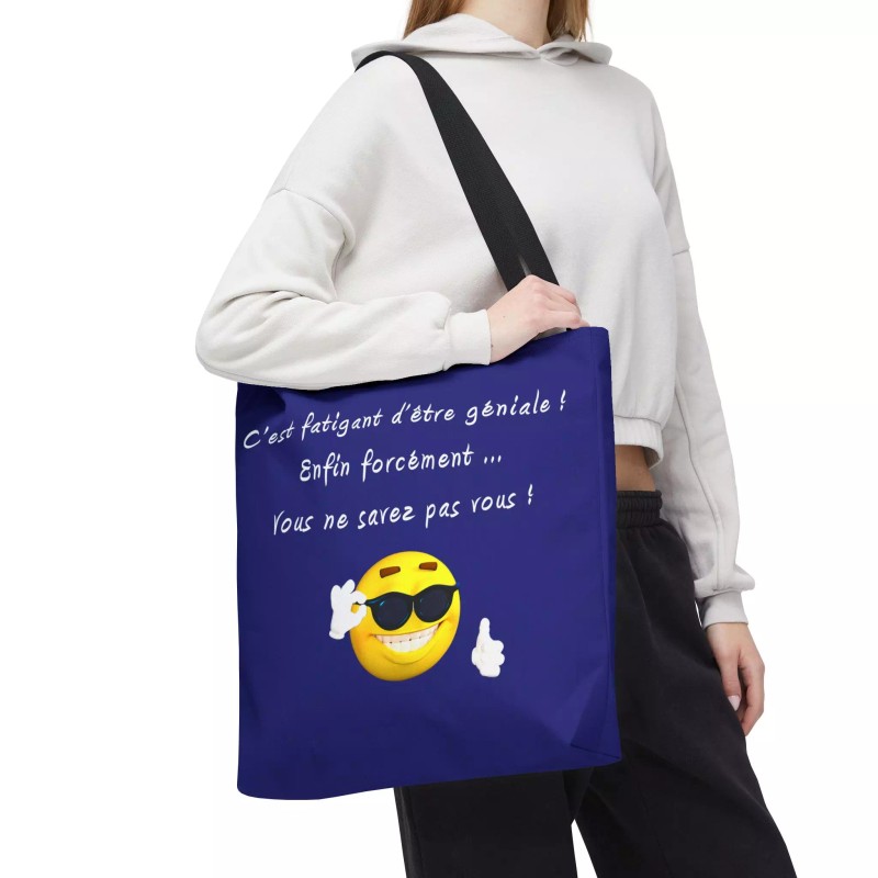 Tote bag Géniale Bleu foncé