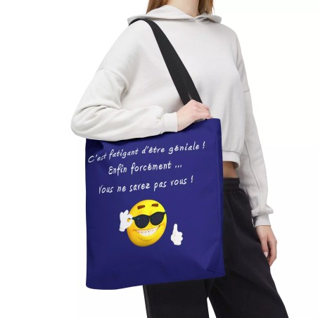 Tote bag Géniale Bleu foncé
