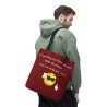 Tote bag Géniale  rouge foncé