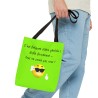 Tote bag Géniale  vert clair