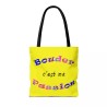 Tote Bag humour - Bouder c'est ma passion jaune