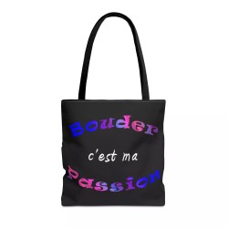 Tote Bag humour - Bouder c'est ma passion noir