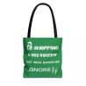 Tote Bag - Mon Vuitton est en réparation vert foncé