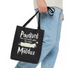 Tote Bag  Poudlard ne recrutait plus  noir