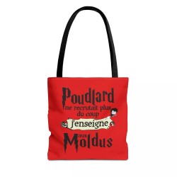 Tote Bag  Poudlard ne recrutait plus rouge