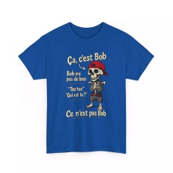 T-shirt Skull Bob n'as pas de bras bleu