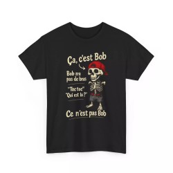 T-shirt Skull Bob n'as pas de bras noir