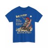humour Skull -bob a la plage bleu