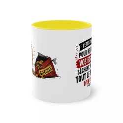 mug Petit conseil sur les biscuits jaune