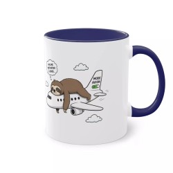 Mug Mon niveau de motivation bleu foncé