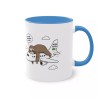 Mug Mon niveau de motivation bleu clair