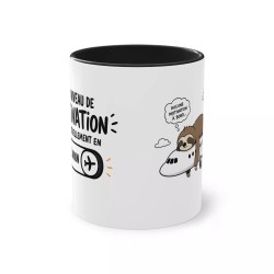 Mug Mon niveau de motivation noir