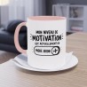 Mug Mon niveau de motivation rose