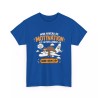T-shirt Mon niveau de motivation bleu royal