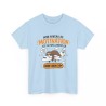 T-shirt Mon niveau de motivation bleu clair