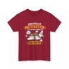 T-shirt Mon niveau de motivation rouge cardinal