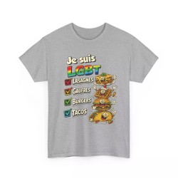 T-shirt LGBT Lasagnes Gauffres ...gris