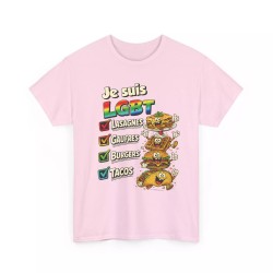 T-shirt LGBT Lasagnes Gauffres ...rose