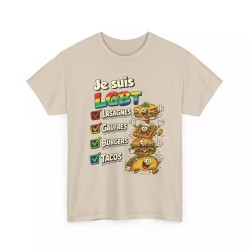 T-shirt LGBT Lasagnes Gauffres ... sable