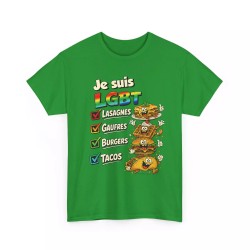 T-shirt LGBT Lasagnes Gauffres ...vert