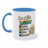 Mug Humour LGBT - Laissez Gentiment Boire Tranquille  bleu clair
