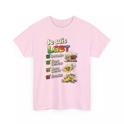 T-shirt Humour LGBT - Long Apéro Grand Barbecue rose