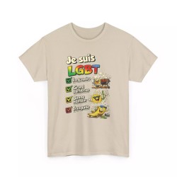 T-shirt Humour LGBT - Long Apéro Grand Barbecue sable