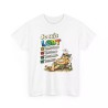 T-shirt Humour LGBT - Longue Sieste Grand Repas  blanc