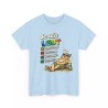 T-shirt Humour LGBT - Longue Sieste Grand Repas bleu clair