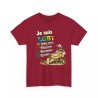 T-shirt Humour LGBT - Longue Sieste Grand Repas  rouge cardinal