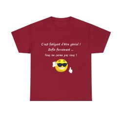 T-shirt homme cardinal je suis génial
