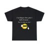 T-shirt homme noir je suis génial