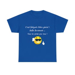 T-shirt homme royal je suis génial