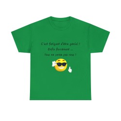 T-shirt homme vert irlandais je suis génial